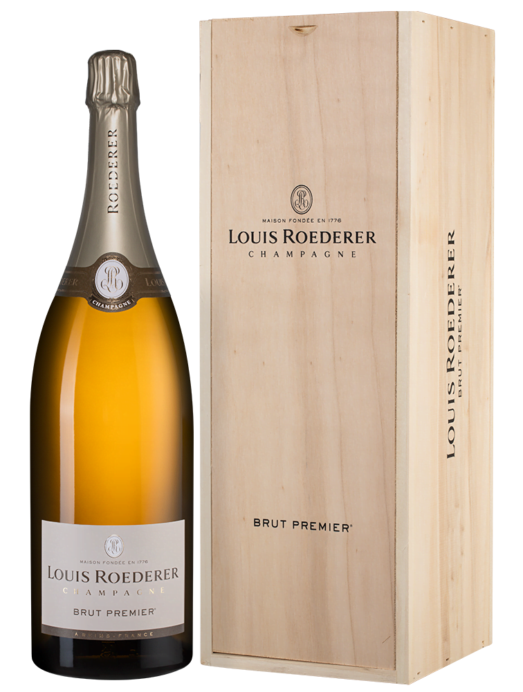 Шампанское Louis Roederer Brut Premier (wooden gift box), 3 л.