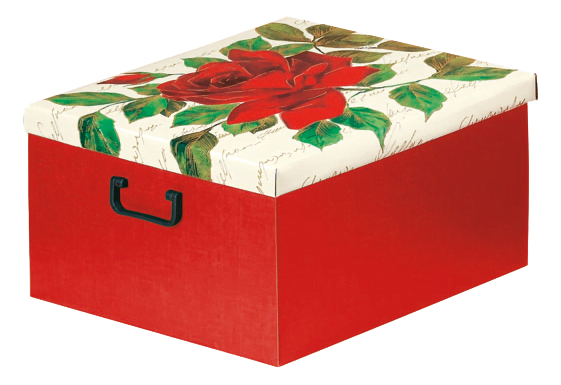 Подарочные коробки TAP "Rosa di Natale" M/P con fondo "Seta Rosso"