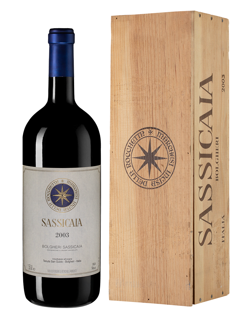 Вино Sassicaia, Tenuta San Guido, 2003 г., 1.5 л.