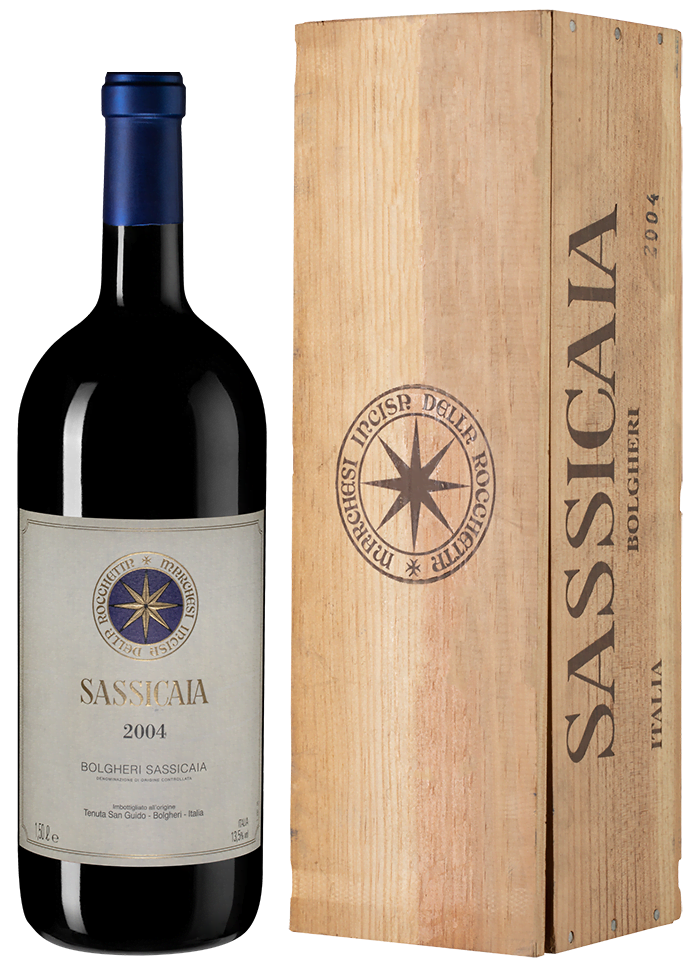 Вино Sassicaia, Tenuta San Guido, 2004 г., 1.5 л.