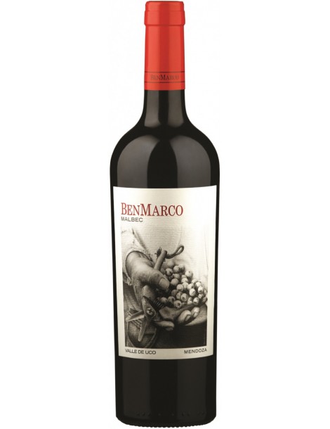 BENMARCO Malbec 2019 14,5% 0,75л - Вино красное сухое