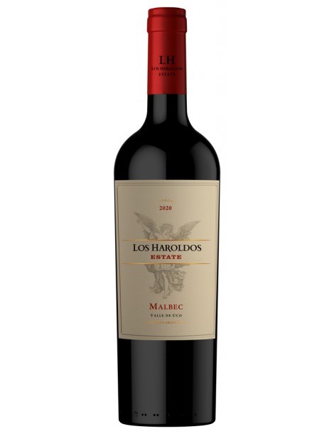 Los Haroldos Malbec Estate 2020 13% 0,75л - Лос Арольдос Мальбек Эстейт - Вино полусухое красное сортовое ординарное