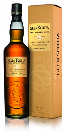 Виски Glen Scotia 18YO,в подарочной упаковке, 700 мл