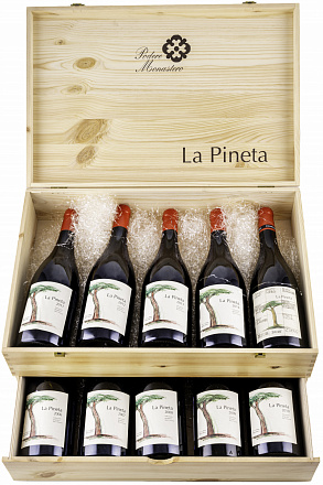 Вино Набор La Pineta, в деревянной коробке, 750 мл