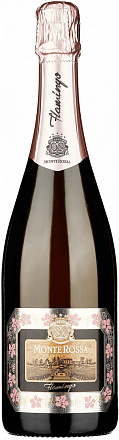 Игристое вино Flamingo Brut Rose Monte Rossa (DOCG), 750 мл