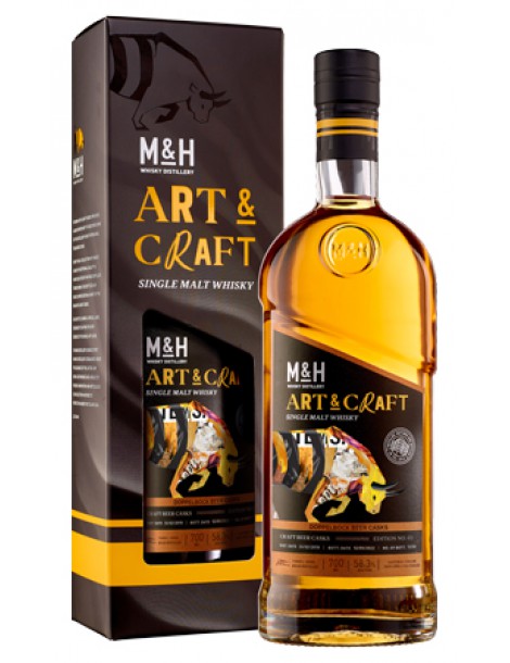 Виски M & H Art & Craft Doppelbock Beer Casks 58,3% 0,7 л