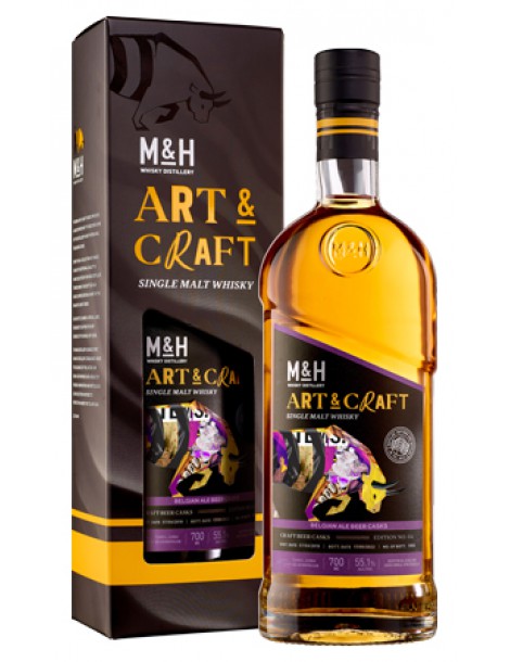 Виски M & H Art & Craft Belgian Ale Beer Casks 55,1% 0,7 л