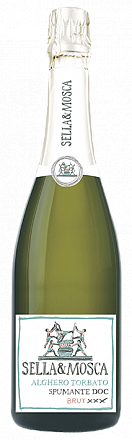 Игристое вино Sella & Mosca Spumante Brut (DOC), 2016, 750 мл