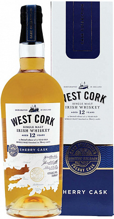 Виски West Cork 12 YO Sherry Cask, в подарочной упаковке, 700 мл