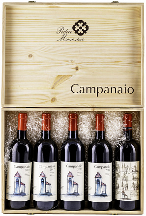 Вино Набор Campanaio, в деревянной коробке, 750 мл