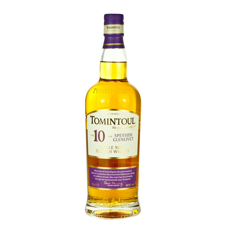 Tomintoul Speyside Glenlivet Single Malt Scotch Whisky 10 YO (gift box)