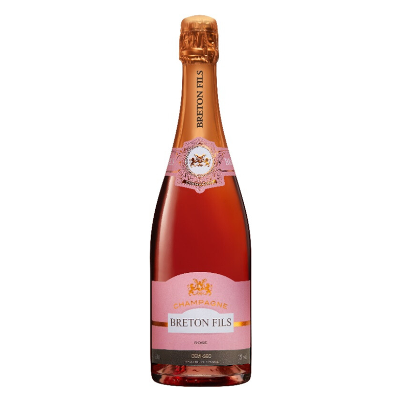 Шампанское Champagne Breton Fils, Rose Demi-Sec, Champagne AOC
