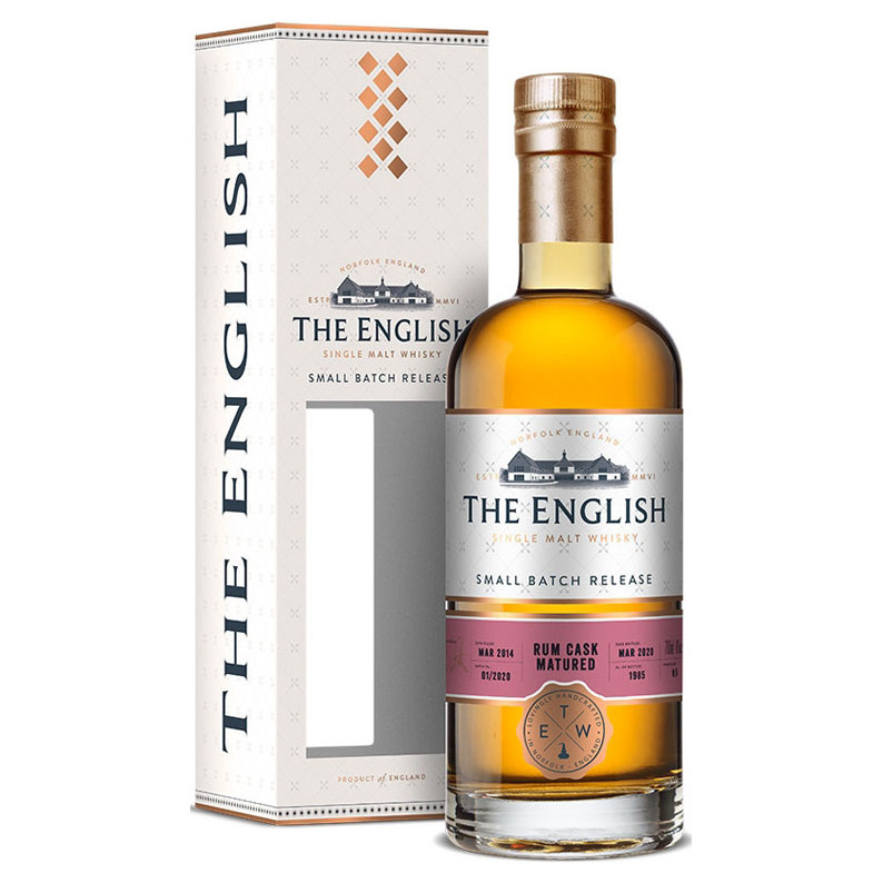 English Whisky, “Small Batch Release” Rum Cask Matured