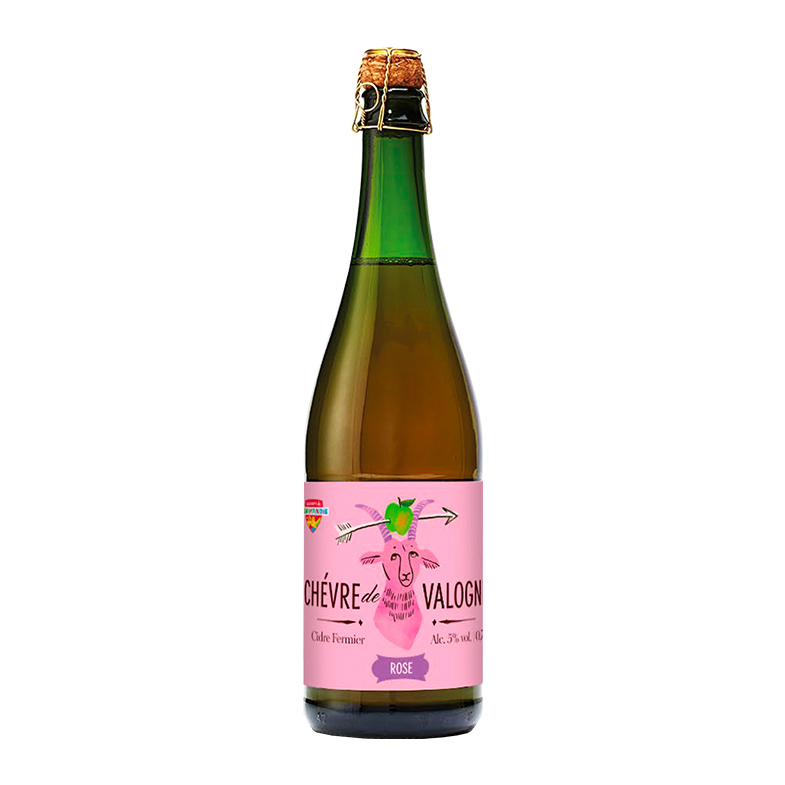 Сидр Chevre De Valognes, Cidre Artisanal Organic Rose