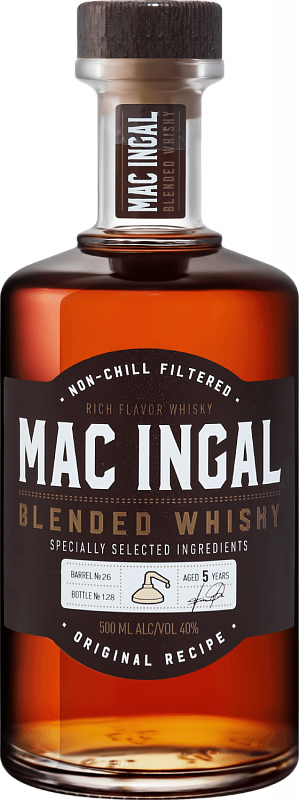 Виски Mac Ingal Blended Whisky 5 y.o. 0.5 л