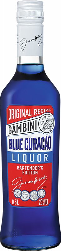 Ликёр Gambini Blue Curacao 0.5 л