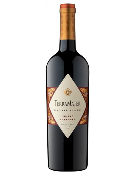 Вино TerraMater Shiraz Cabernet Vineyard Reserve 2021 13,5% 0,75 л