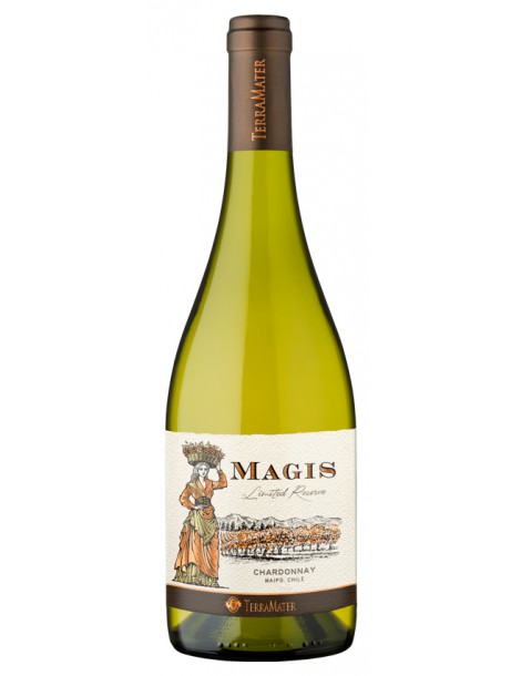 Вино TerraMater Magis Chardonnay Limited Reserve 2021 14% 0,75 л