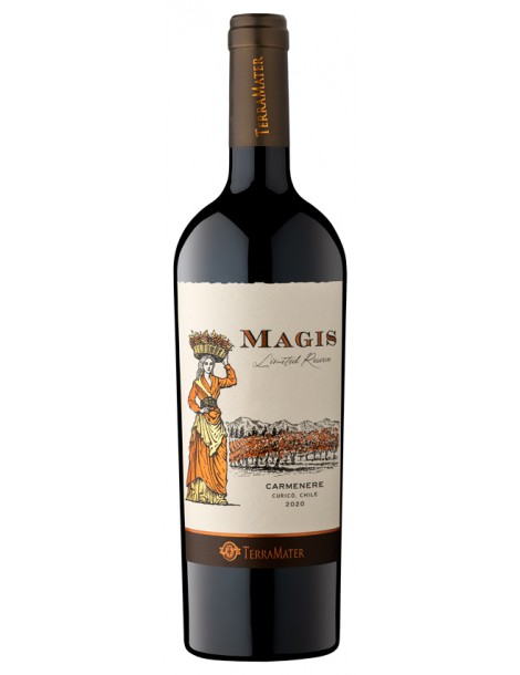 Вино TerraMater Magis Carmenere Limited Reserve 2020 14% 0,75 л