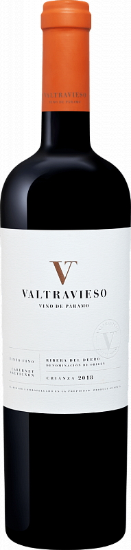 Вино Valtravieso Vino De Paramo Crianza Ribera del Duero DO Bodegas y Vinedos Valtravieso 2019 0.75 л