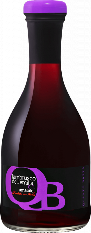 Игристое вино Quanto Basta Rosso Lambrusco Dell`Emilia IGT Cantine Riunite & Civ 2020 0.2 л