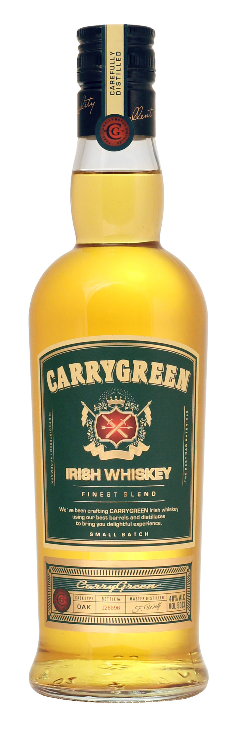 0,5 Виски ирландский купажированный «CARRYGREEN (КЕРРИГРИН)» 40%об