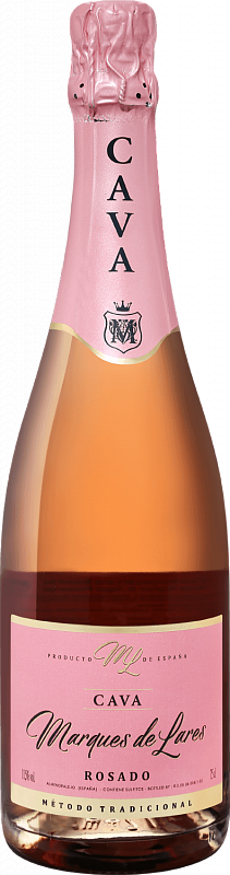 Игристое вино Marques de Lares Rosado Brut Cava DO Lopez Morenas - 0.75 л