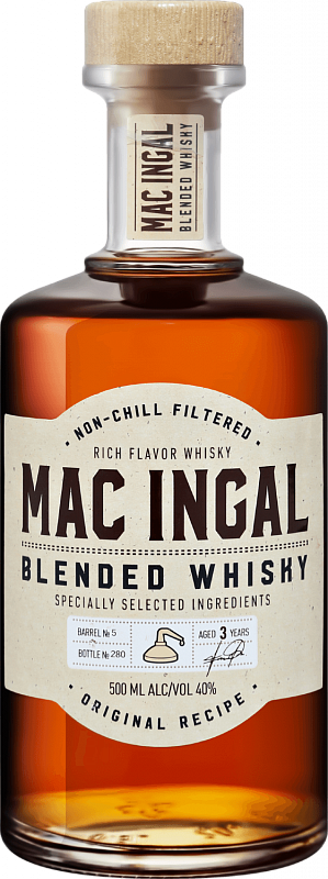 Виски Mac Ingal Blended Whisky 3 y.o. 0.5 л