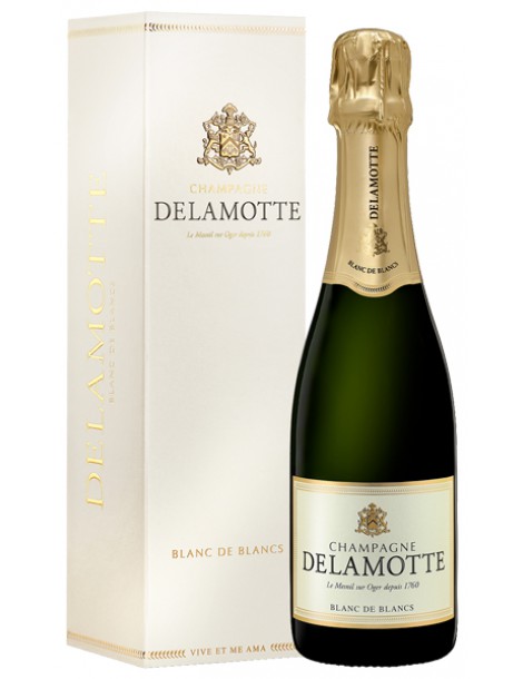 DELAMOTTE CHAMPAGNE Blanc de Blancs 12% 0,375л п/уп - Деламот Шампань Блан де Блан