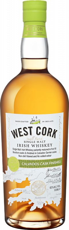 Виски West Cork Small Batch Calvados Cask Finished Single Malt Irish Whiskey 0.7 л
