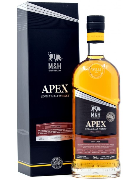 Виски M & H Apex Rum Cask 57,1% 0,7 л