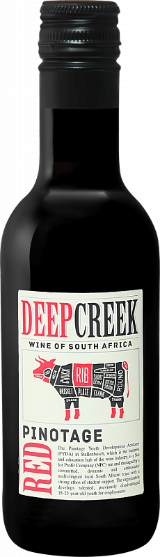Вино Deep Creek Pinotage Western Cape WO Origin Wine 2019 0.187 л