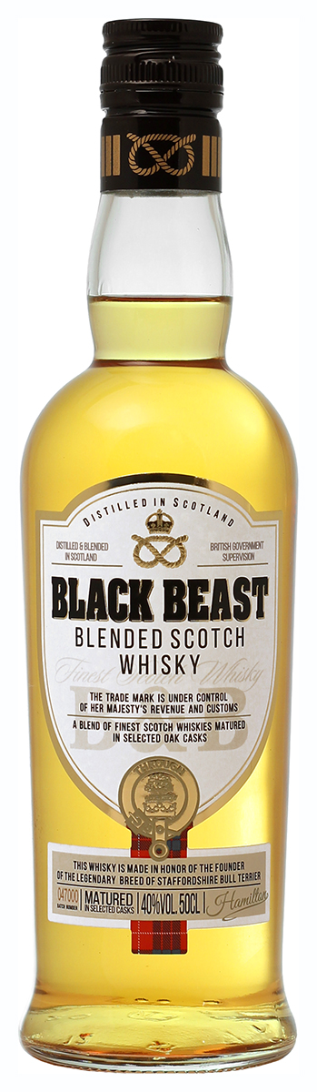 0,5 Виски шотландский купажированный BLACK BEAST (БЛЭК БИСТ) (ГЛ)