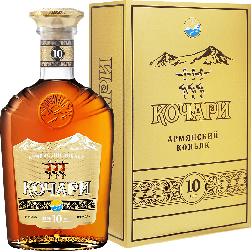 Коньяк Kochari Armenian Brandy 10 Y.O. (gift box) - 0.5 л