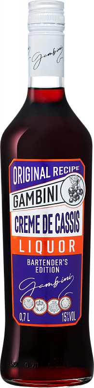 Ликёр Gambini Crème De Cassis 0.7 л