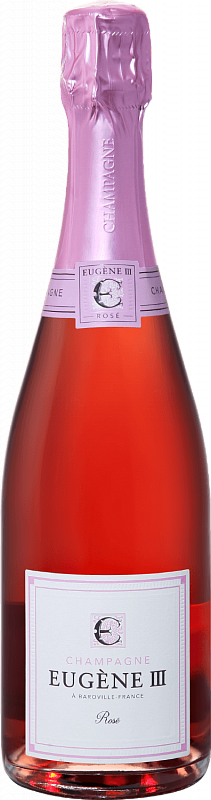 Игристое вино Eugene III Rosé Brut Champagne АOC Coopérative Vinicole de la Région de Baroville - 0.75 л