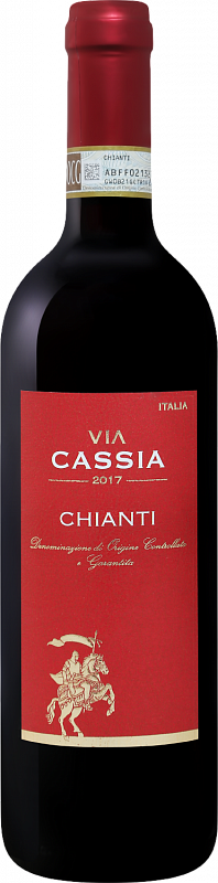 Вино Via Cassia Chianti DOCG Castellani 2020 0.75 л