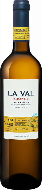 Вино La Val Albarino Rias Baixas DO Bodegas La Val 2021 0.75 л