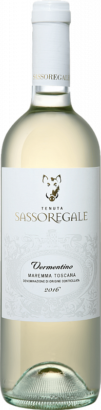 Вино Vermentino Maremma Toscana DOC Tenuta Sassoregale 2021 0.75 л