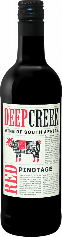 Вино Deep Creek Pinotage Western Cape WO Origin Wine 2021 0.375 л