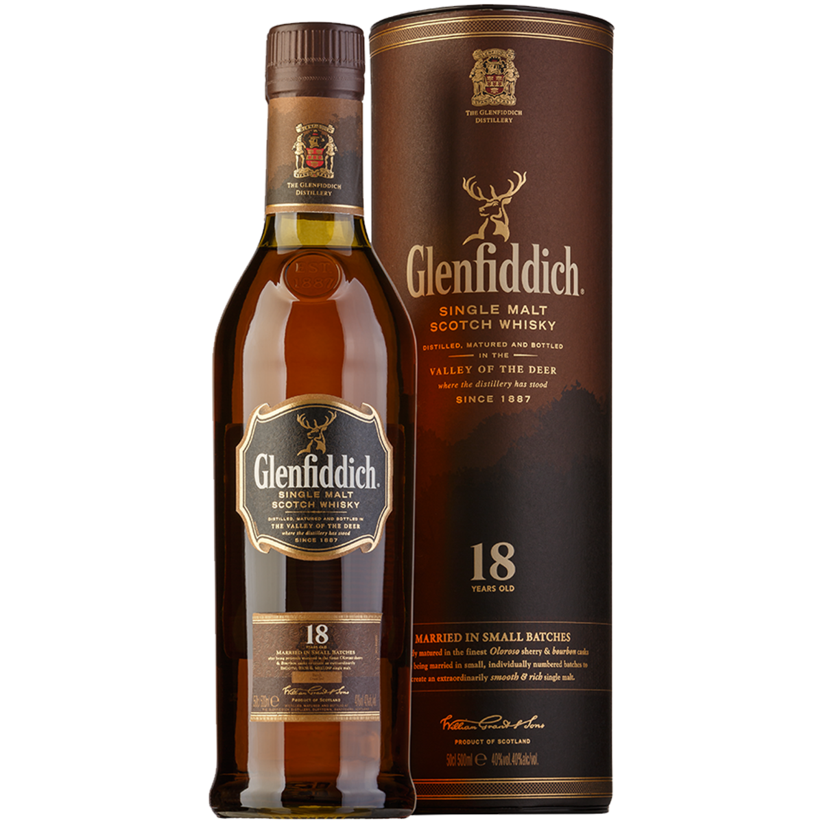 Виски Glenfiddich 18 л 0,7 л в подарочной упаковке