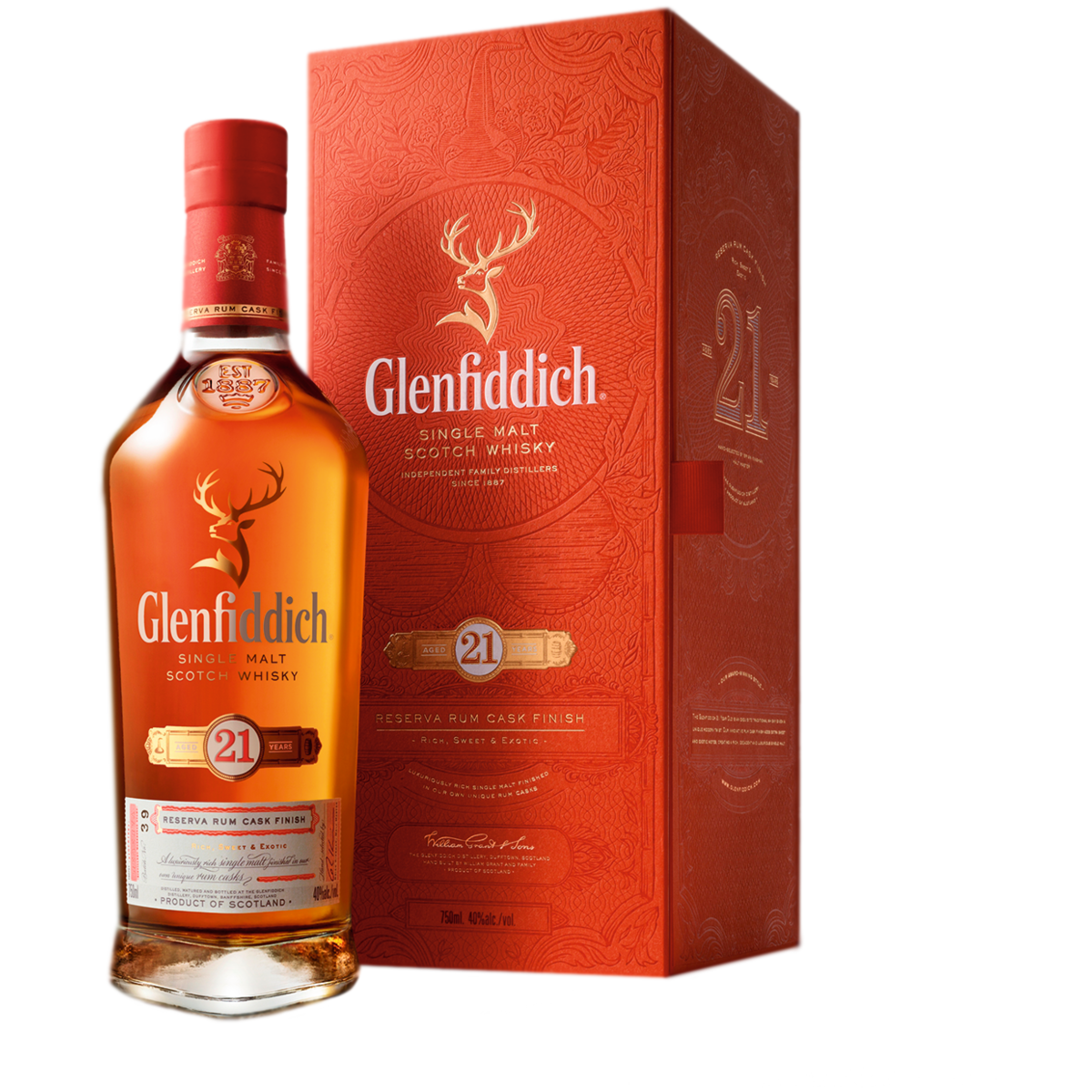 Виски Glenfiddich 21 год 0,7 л в подарочной упаковке