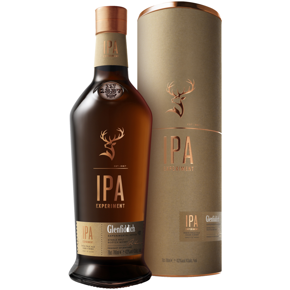 Виски Glenfiddich IPA 0,7 л в подарочной упаковке туба