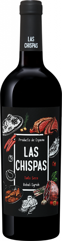 Вино Las Chispas Bobal-Syrah Covinas 2020 0.75 л