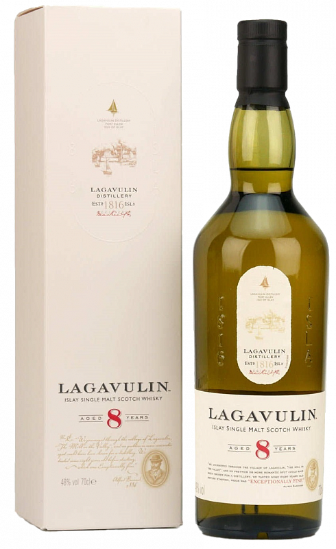 Виски Lagavulin Islay Single Malt Scotch Whisky 8 y.o. (gift box) 0.7 л