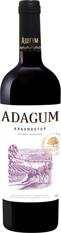 Вино Adagum Krаsnostop Kuban’ - 0.75 л