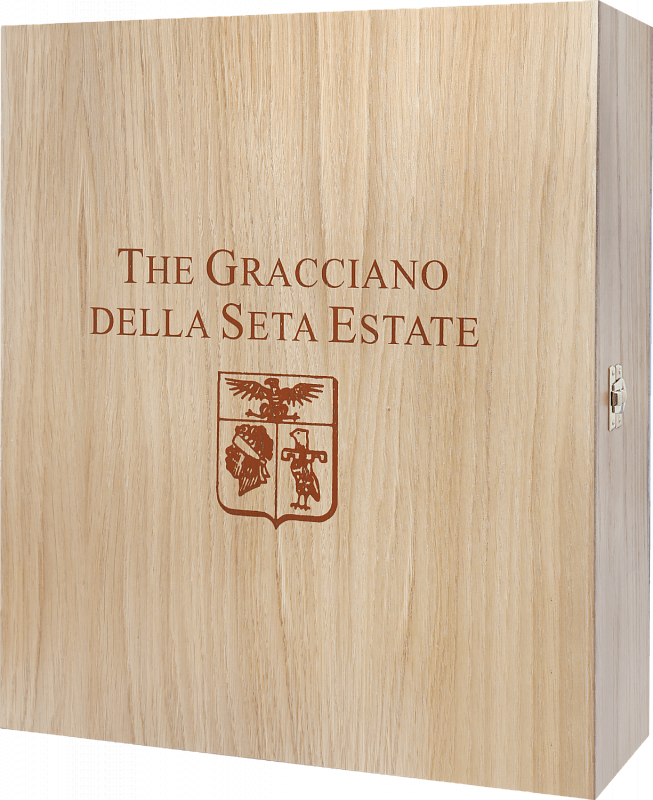 Подарочные наборы Gift box Gracciano della Seta for 3 bottles, oak