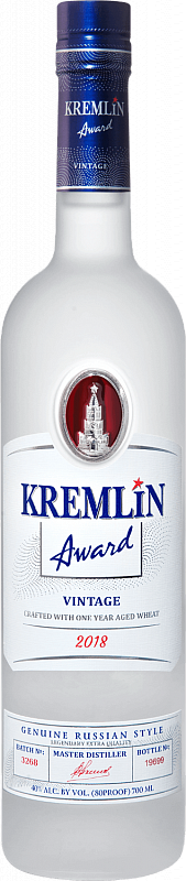 Водка KREMLIN AWARD Vintage 0.7 л