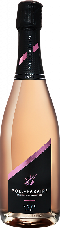 Игристое вино Poll-Fabaire Cremant de Luxembourg Rose Brut Moselle Luxembourgeoise AOP 2022 0.75 л