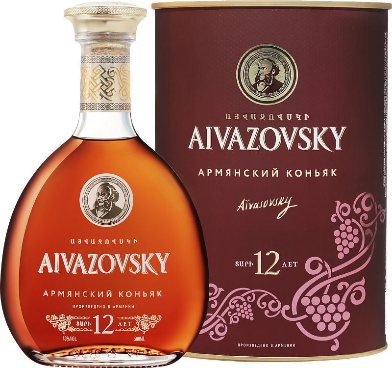 Коньяк Aivazovsky Old Armenian Brandy 12 Y.O. (gift box) - 0.5 л